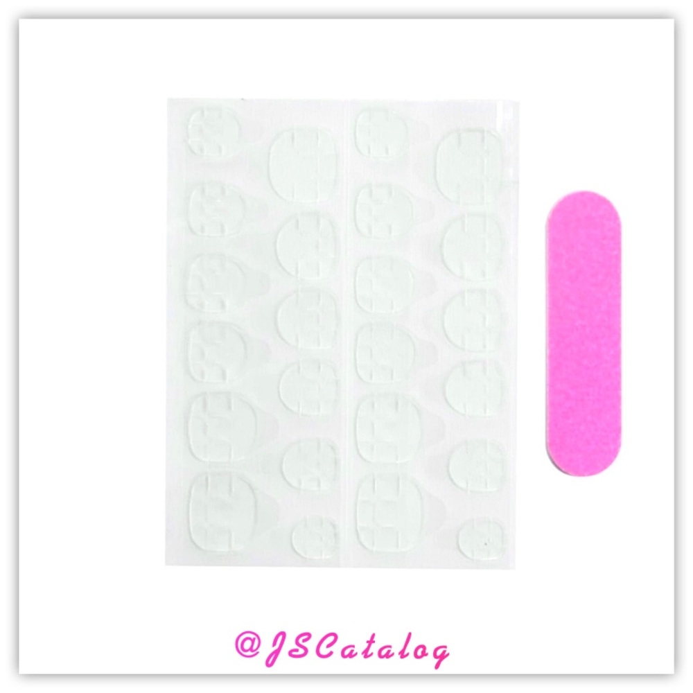 Press on Matt Nails Set of 24 with Glue & File Kit - Picture 3 of 5